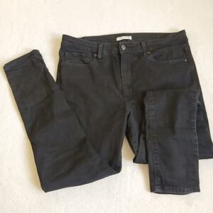 levis 721 high rise skinny jeans black 33